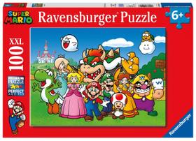 Quebra-cabeça Ravensburger Super Mario 100 peças para crianças a partir de 6 anos