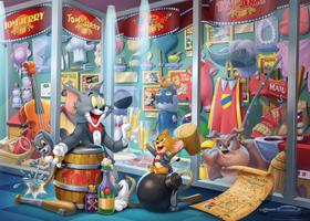 Quebra-Cabeça Ravensburger Tom & Jerry Hall of Fame - 1000 Peças