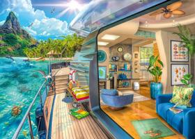 Quebra-cabeça Ravensburger Tropical Island Charter 1000 unidades Quebra-cabeça Ravensburger Tropical Island Charter 1000 unidades