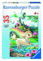 Quebra-cabeça Ravensburger Unicorn Castle 35 peças para crianças