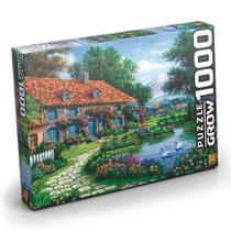 Quebra Cabeça Recanto dos Cisnes 1000 Peças - Grow Quebra Cabeça Recanto dos Cisnes 1000 Peças - Grow