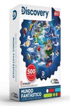 Quebra cabeca redondo 500 pcs mundo fantastico discovery premium