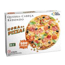 Quebra Cabeça Redondo 500 Peças Hora da Pizza - Pais & Filhos