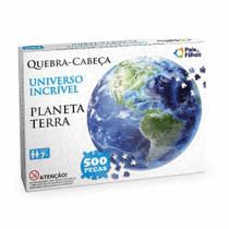 Quebra-Cabeça Redondo - 500 Peças - Planeta Terra - Pais e Filhos Quebra-Cabeça Redondo - 500 Peças - Planeta Terra - Pais e Filhos