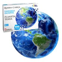 Quebra Cabeça Redondo Planeta Terra 500 Peças Puzzle 10764