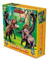Quebra Cabeça Reino Dos Dinossauros 100 Peças Grandes