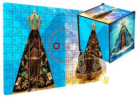 Quebra Cabeça Religioso na Caixa de MDF Jesus Cristo - Oliveira-Loja