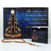 Quebra-Cabeça Religioso Nossa Senhora Aparecida de 300 peças + Terço Especial - Reidopendrive