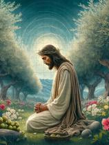 Quebra-Cabeça Religiosos Jesus No Horto De 120 Peças Em Mdf