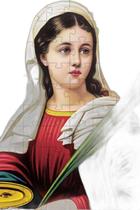 Quebra-Cabeça Religiosos Olhos E Visão Santa Luzia Em 60