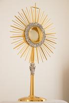 Quebra-Cabeça Religoso Ostensório do Rei Jesus de 120 peças em MDF