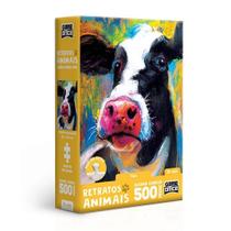 Quebra Cabeça Retratos Animais Vaca 500 Peças 2897 Toyster