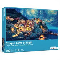 Quebra-cabeça rokt&razo Cinque Terre à noite 500 peças