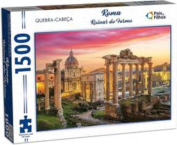 Quebra Cabeça Roma Ruínas do Fórum 1500 Peças Pais e Filhos