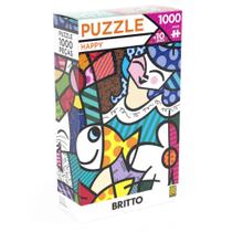 Quebra cabeca romero britto happy 1000 pecas grow