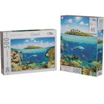 Quebra Cabeça Rompecabeças Puzzle 500 pcs Corais Pais filhos