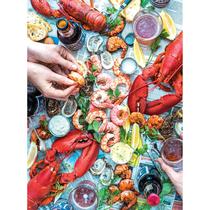 Quebra-cabeça RoseArt Dennis Prescott Summer Vibe Seafood 1000 unidades Quebra-cabeça RoseArt Dennis Prescott Summer Vibe Seafood 1000 unidades