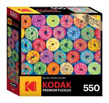 Quebra-cabeça RoseArt Kodak Premium Lots of Sprinkles Donuts 550 peças