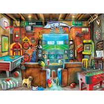 Quebra-cabeça RoseArt My Happy Place Man Cave 750 peças