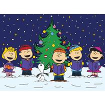 Quebra-cabeça RoseArt Peanuts Christmas Caroling 100 peças Quebra-cabeça RoseArt Peanuts Christmas Caroling 100 peças