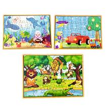 Quebra-cabeça Safari, Marinho e Veiculos