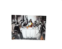 Quebra-Cabeça Sagrada Santa Ceia De 300 Peças Tons De Cinza