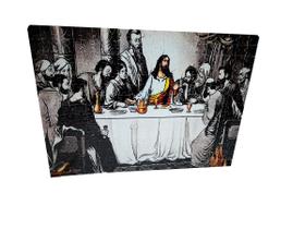 Quebra-cabeça Sagrada Santa Ceia de 300 peças Tons de Cinza em MDF