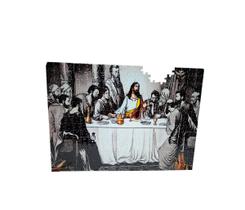 Quebra-cabeça Sagrada Santa Ceia de 500 peças Tons de Cinza em MDF