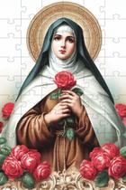 Quebra-cabeça sagrado Santa Terezinha das Rosas em 60 Peças