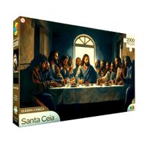 Quebra Cabeça Santa Ceia - 2000 Peças - GGB Brinquedos