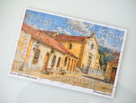 Quebra-cabeça Santo Antônio de Lisboa Florianópolis 60 peças 20x30cm
