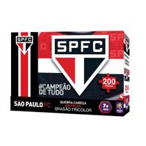 Quebra-cabeça São Paulo Brasão Tricolor 200 Peças - Mimo
