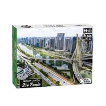 Quebra Cabeça São Paulo City Cartonado 1000 Peças 74X54 Cm