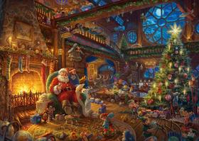 Quebra-cabeça Schmidt Spiele 59494 Thomas Kinkade Secret Santa Edição Limitada 1000 Peças, Colorido, 69,3x49,3 cm Quebra-cabeça Schmidt Spiele 59494 Thomas Kinkade Secret Santa Edição Limitada 1000 Peças, Colorido, 69,3x49,3 cm
