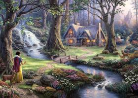 Quebra-cabeça Schmidt Thomas Kinkade Disney Branca de Neve 1000 peças Quebra-cabeça Schmidt Thomas Kinkade Disney Branca de Neve 1000 peças