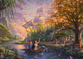 Quebra-cabeça Schmidt Thomas Kinkade Disney Pocahontas 1000 peças
