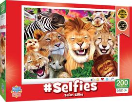 Quebra-Cabeça Selfies Safari Sillies 200 Peças - Obras-Primas