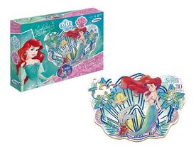 Quebra Cabeça Sereia Ariel Disney Quebra-cabeça 60 Peças