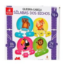 Quebra Cabeça Sílaba dos Bichos BDC Quebra Cabeça Sílaba dos Bichos BDC