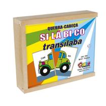 Quebra-Cabeça Silábico Carlu MDF Transílaba 16 Peças Quebra-Cabeça Silábico Carlu MDF Transílaba 16 Peças