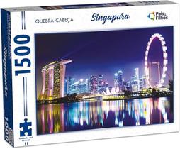 Quebra Cabeça Singapura 1500 Peças Pais e Filhos