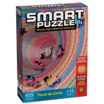 Quebra cabeca smart puzzle tunel de cores 655 pecas grow