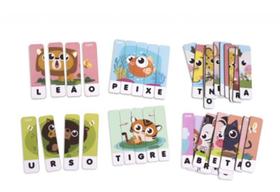 Quebra-Cabeça Soletrando Animais - Babebi