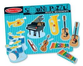 Quebra-cabeça sonora de instrumentos musicais Toy Melissa & Doug 2+