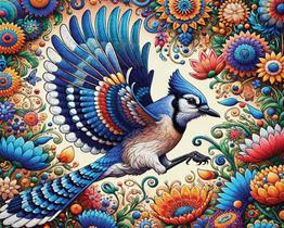 Quebra-cabeça Springbok Blue Jay no verão 1000 peças