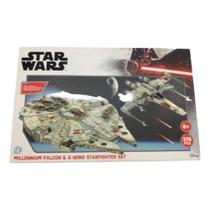 Quebra Cabeça Star Wars Millennium Falcon X-wing Starfighter 376 Peças Quebra Cabeça Star Wars Millennium Falcon X-wing Starfighter 376 Peças