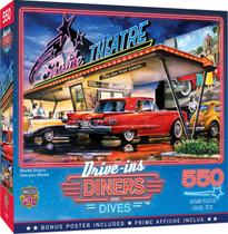 Quebra-Cabeça Starlite Drive-in 550 Peças - Obras-Primas Quebra-Cabeça Starlite Drive-in 550 Peças - Obras-Primas