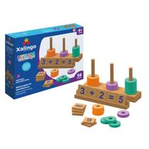 Quebra cabeça steam brincando de matemática - xalingo - 17432