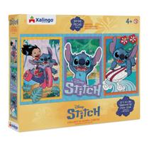 Quebra Cabeça Stitch 3 Cenas 300 Peças 1222.1 - Xalingo