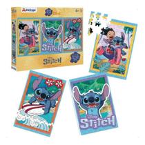 Quebra Cabeça Stitch 300 Peças De Madeira Disney - Xalingo